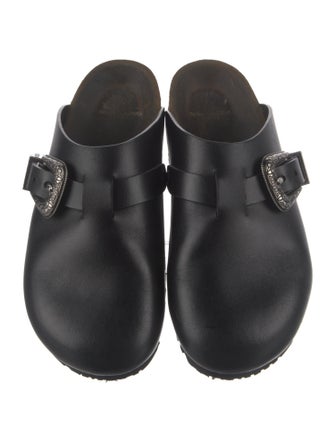 Saint Laurent Leather Slippers