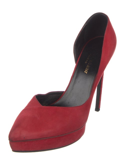 Saint Laurent Suede D'Orsay Pumps