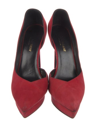 Saint Laurent Suede D'Orsay Pumps