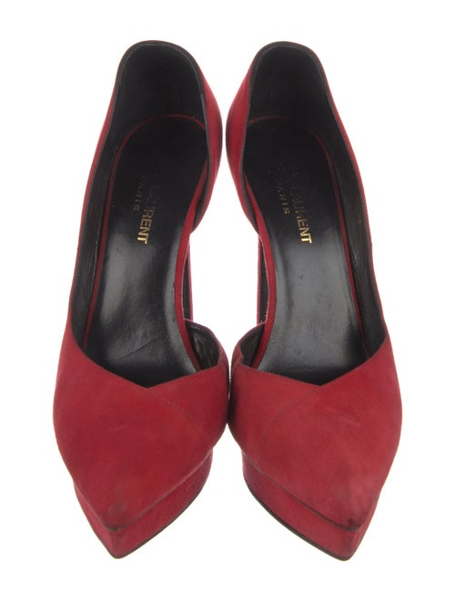 Saint Laurent Suede D'Orsay Pumps