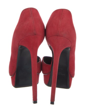 Saint Laurent Suede D'Orsay Pumps