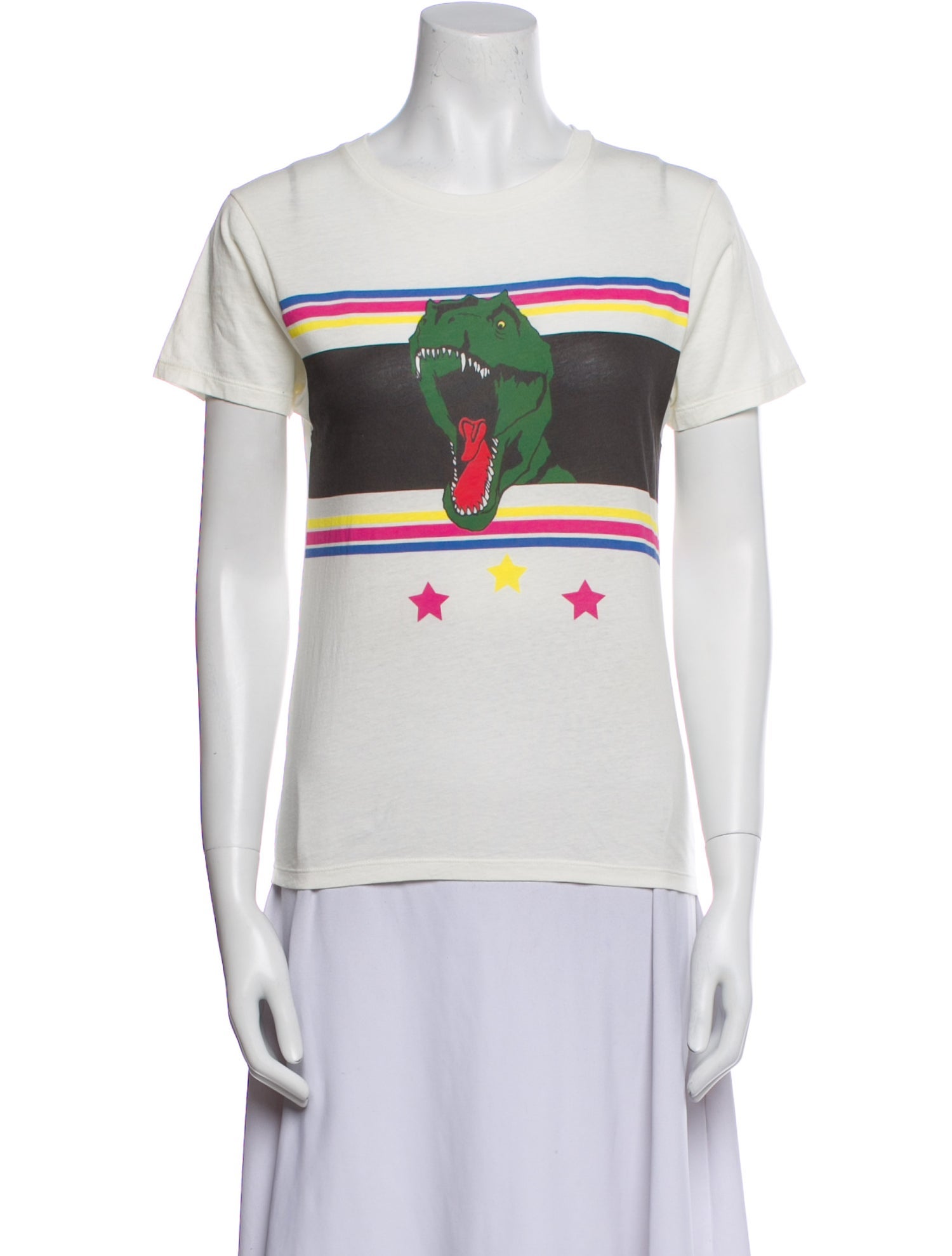 Saint Laurent Graphic Print Crew Neck T-Shirt w/ Tags