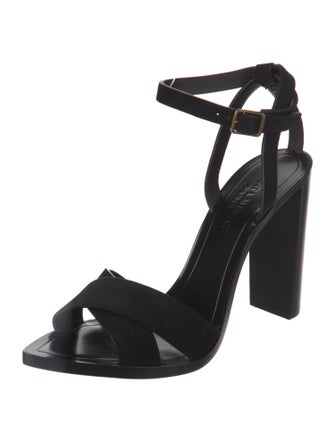 Saint Laurent Leather Slingback Sandals