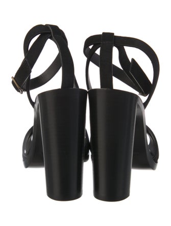 Saint Laurent Leather Slingback Sandals