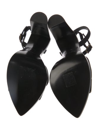 Saint Laurent Leather Slingback Sandals