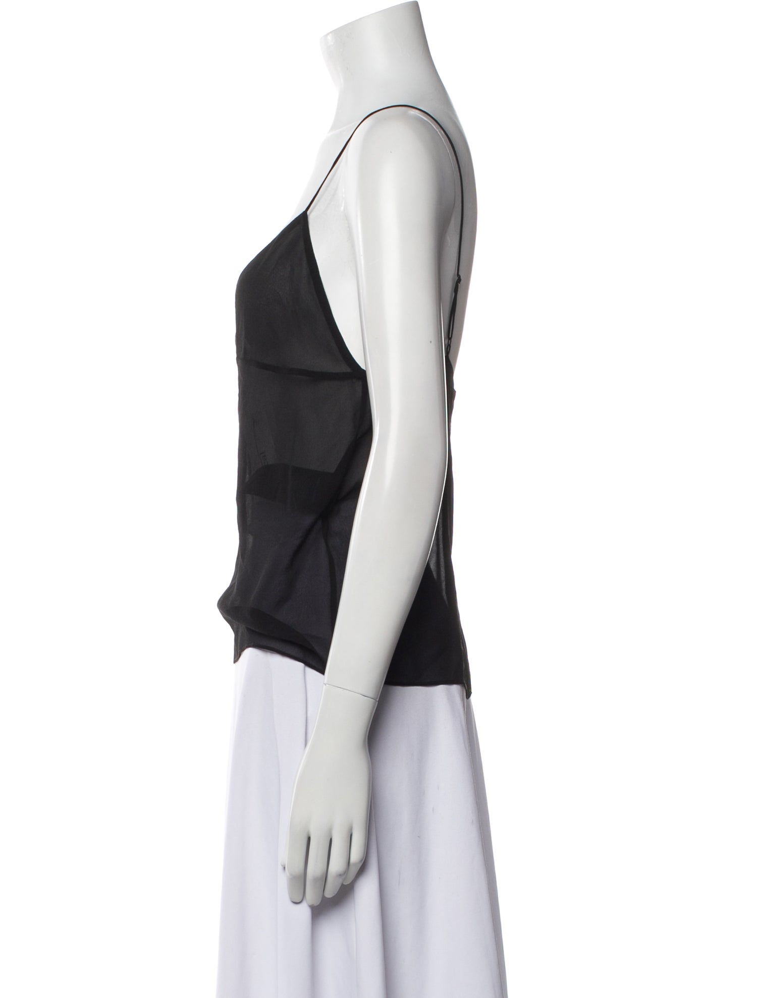 Saint Laurent 2020 Silk Crop Top