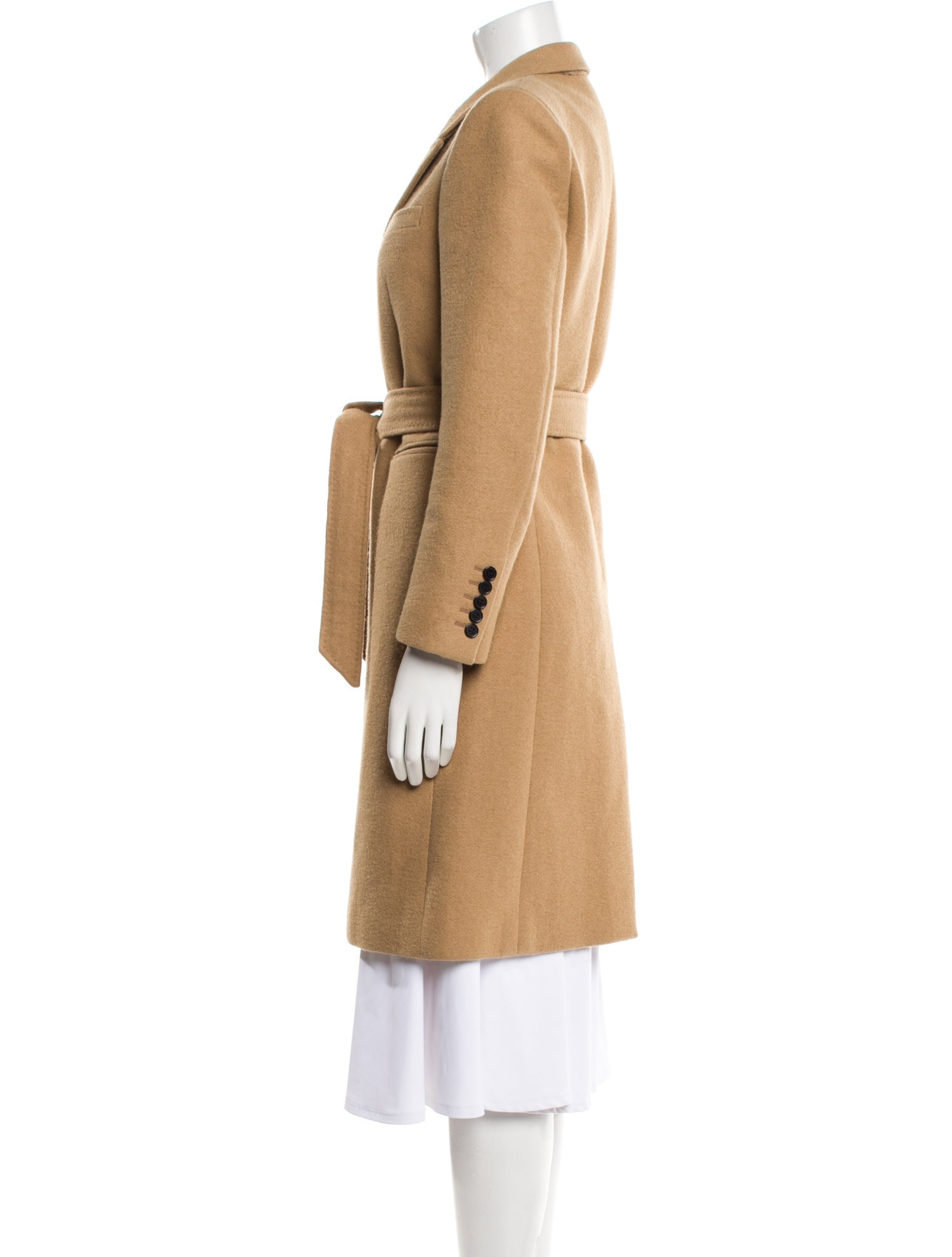 Saint Laurent Camel Hair Peacoat