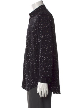 Saint Laurent Polka Dot Polka Dot Print Shirt