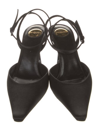 Saint Laurent Satin Slingback Pumps