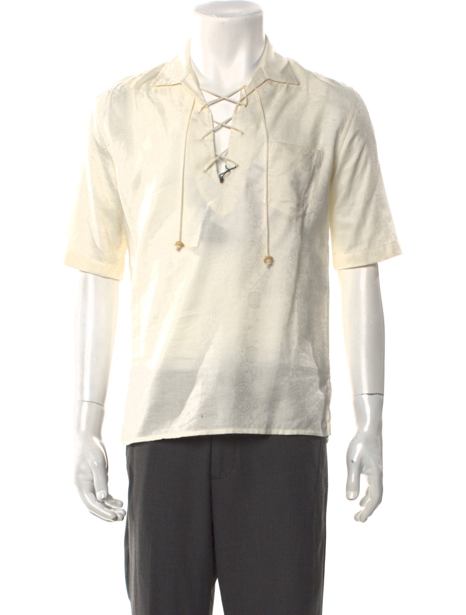 Saint Laurent 2018-2019 Paisley Print Shirt w/ Tags