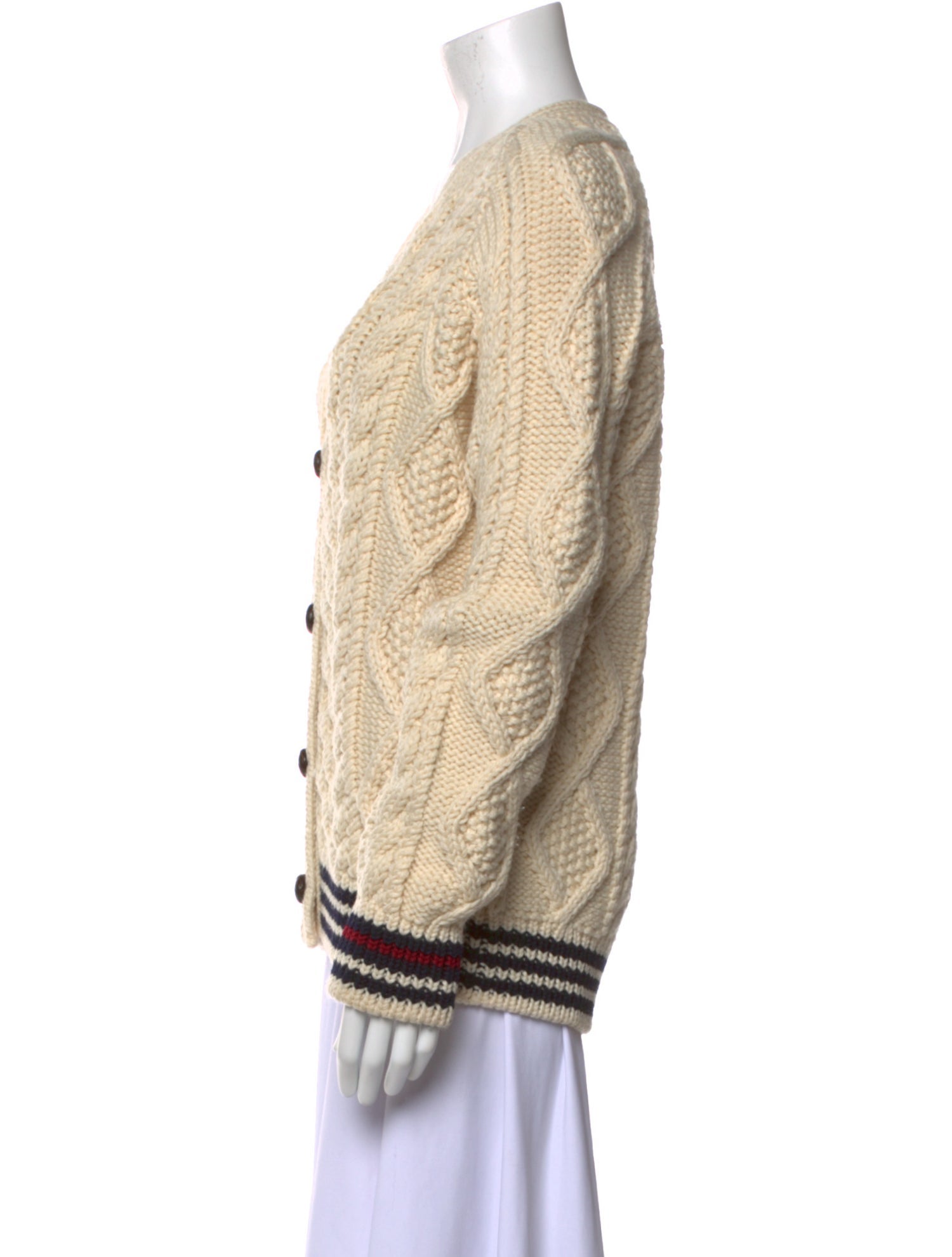 Saint Laurent Wool V-Neck Sweater