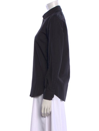 Saint Laurent Long Sleeve Button-Up Top