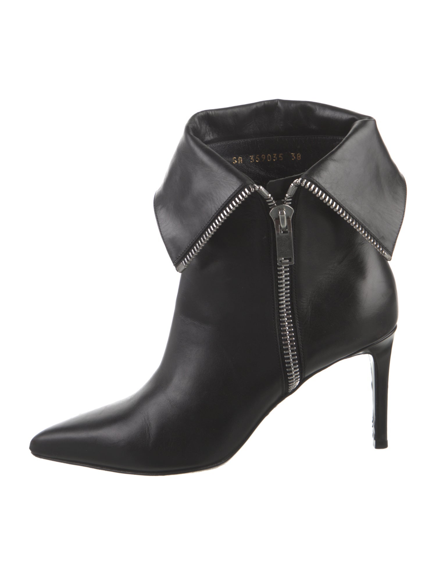 Saint Laurent Leather Western Boots