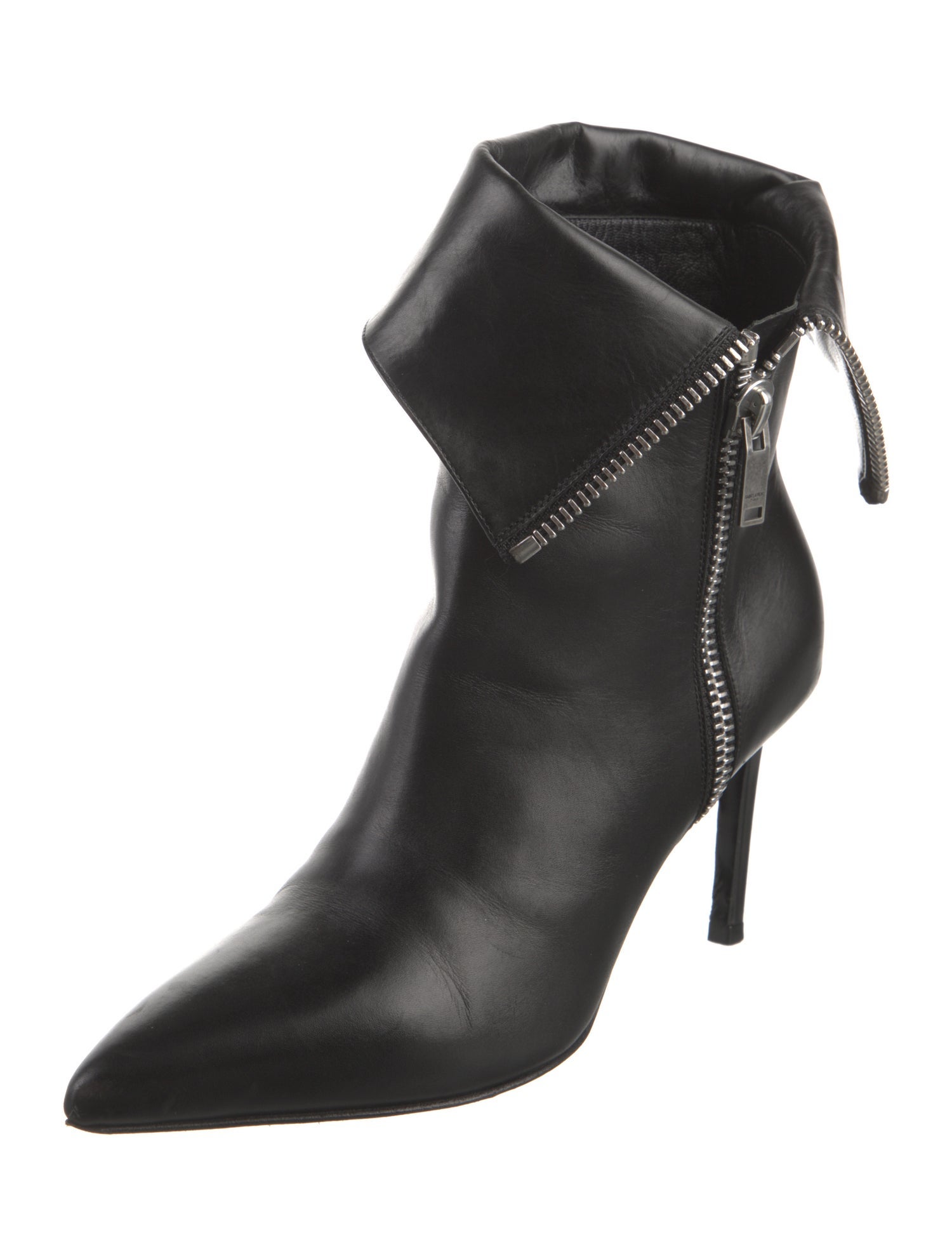 Saint Laurent Leather Western Boots