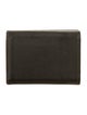 Saint Laurent Leather Tri Fold Compact Leather Card Holder