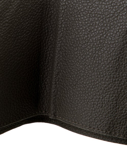 Saint Laurent Leather Tri Fold Compact Leather Card Holder