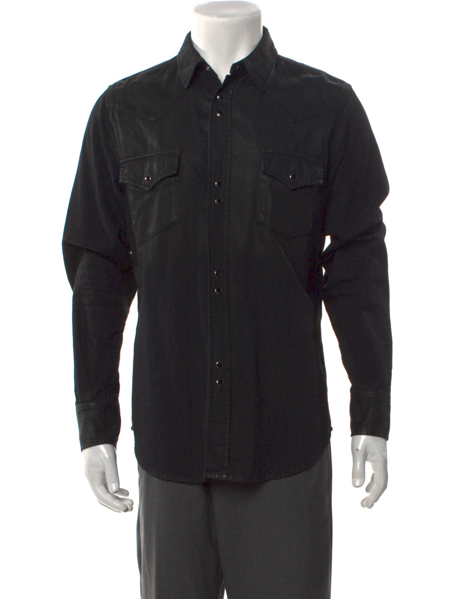 Saint Laurent 2020 Long Sleeve Denim Shirt