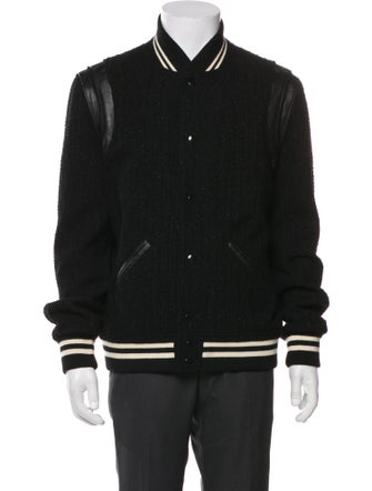 Saint Laurent Striped Varsity Jacket
