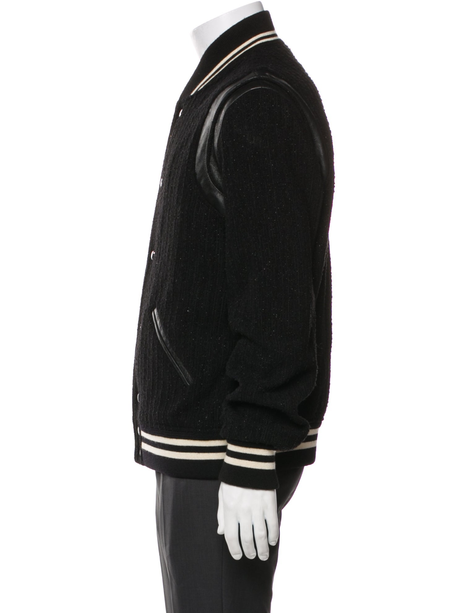 Saint Laurent Striped Varsity Jacket