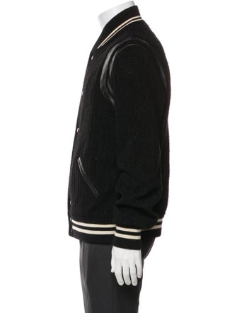 Saint Laurent Striped Varsity Jacket