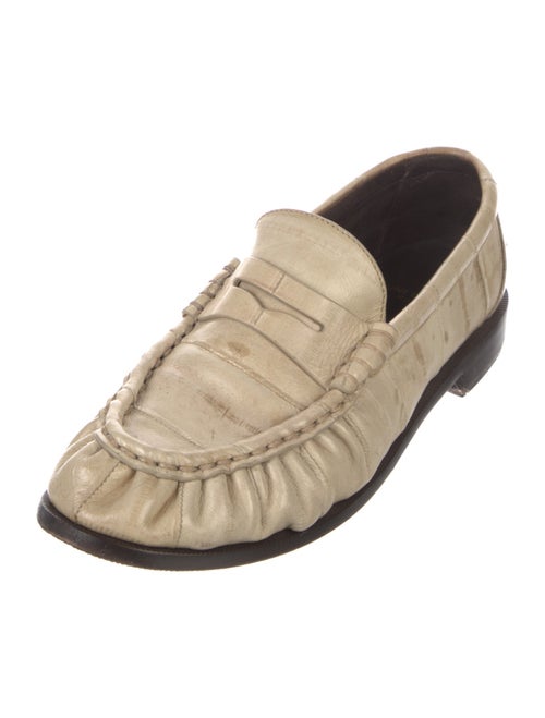 Saint Laurent Embossed Leather Loafers