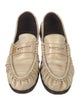 Saint Laurent Embossed Leather Loafers