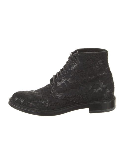 Saint Laurent Lace Combat Boots