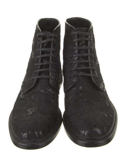 Saint Laurent Lace Combat Boots