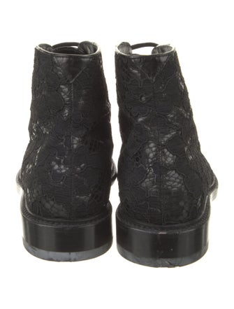 Saint Laurent Lace Combat Boots