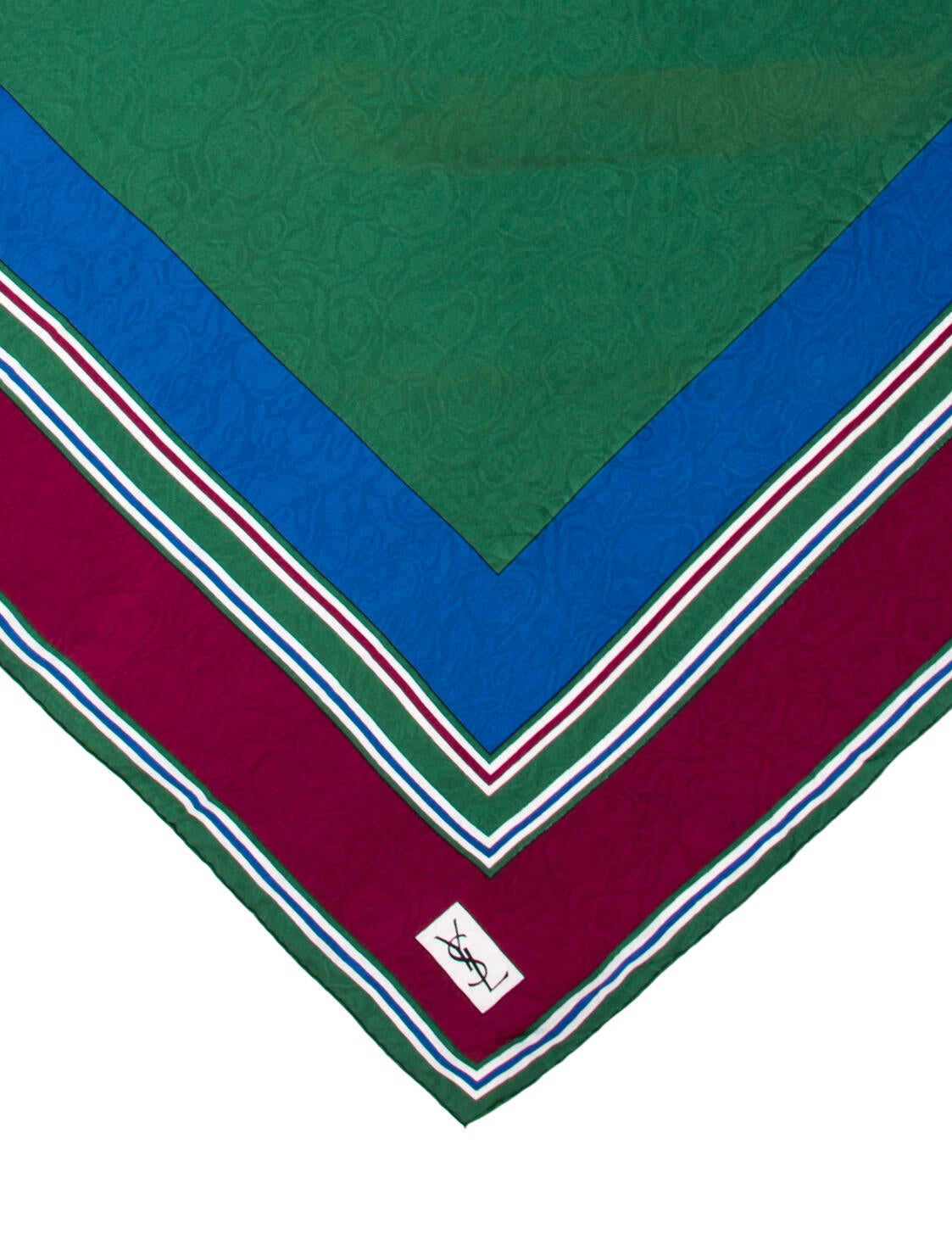 Yves Saint Laurent Silk Striped Scarf