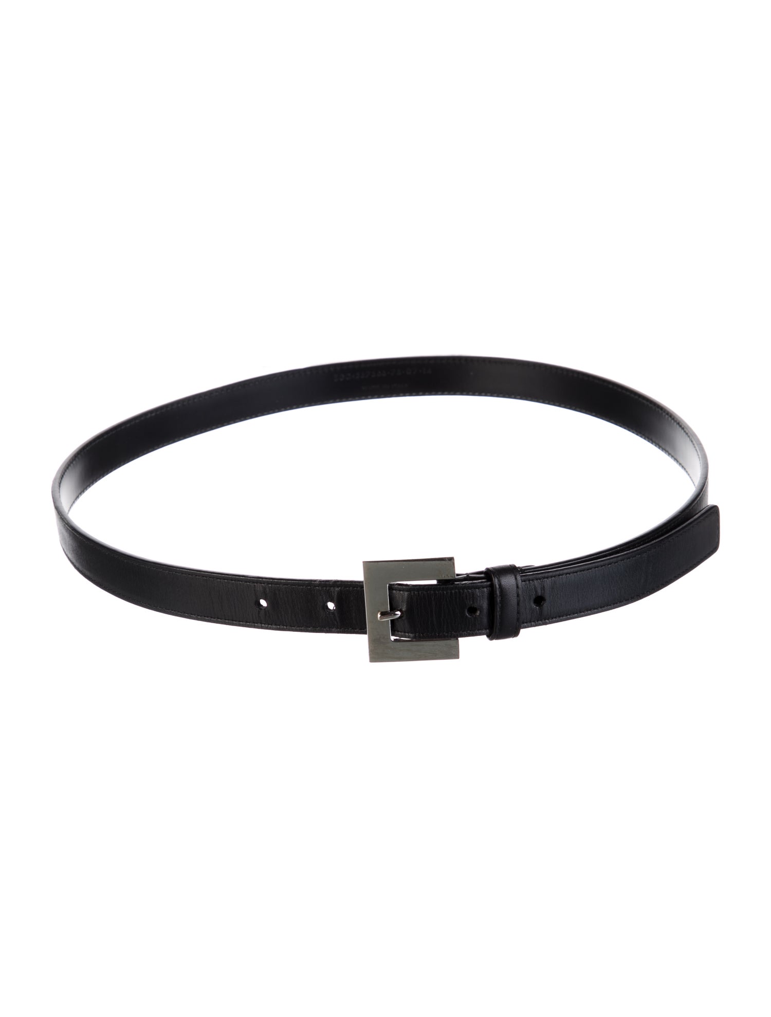 Saint Laurent Skinny Leather Waist Belt