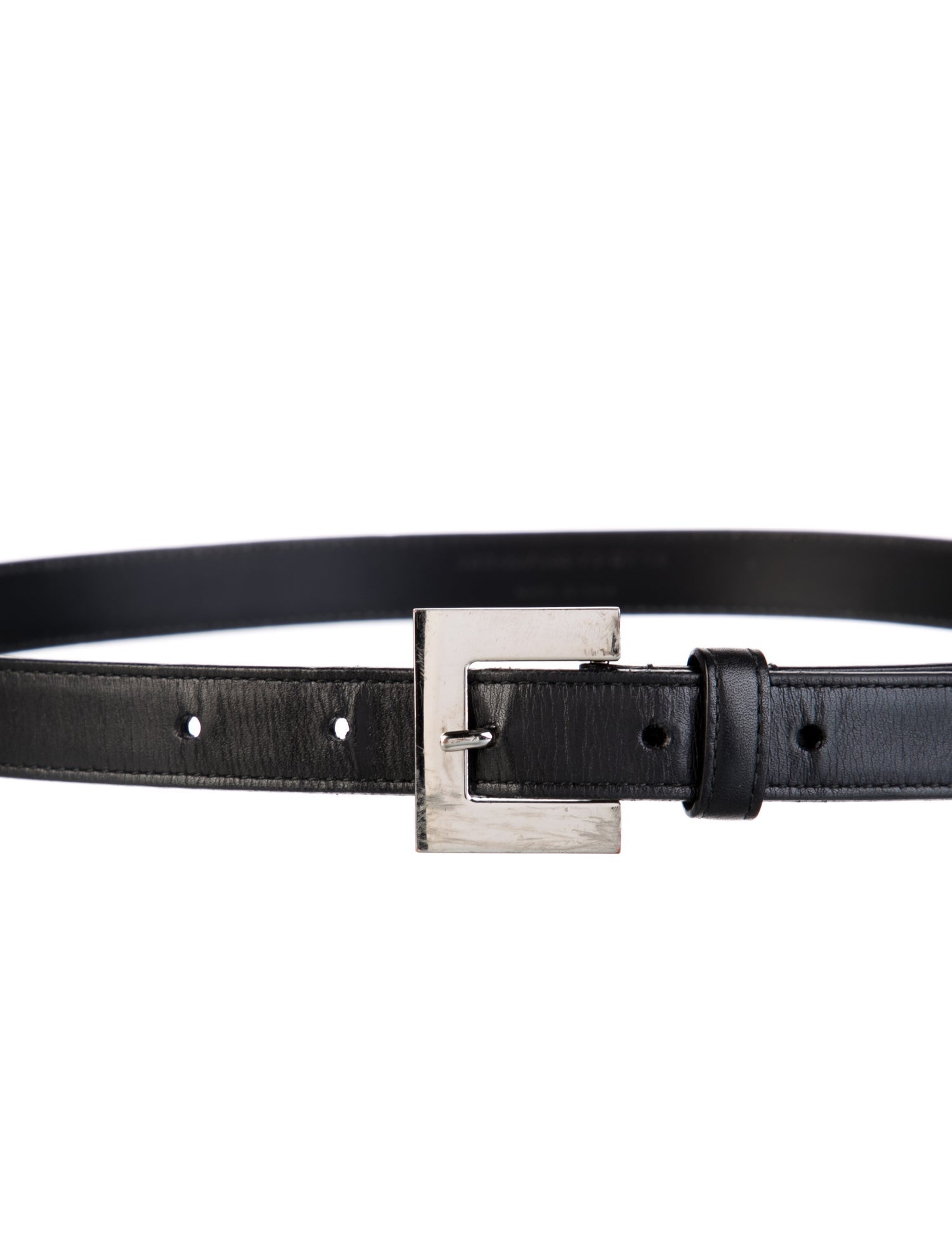 Saint Laurent Skinny Leather Waist Belt