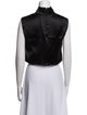 Saint Laurent Turtleneck Sleeveless Crop Top