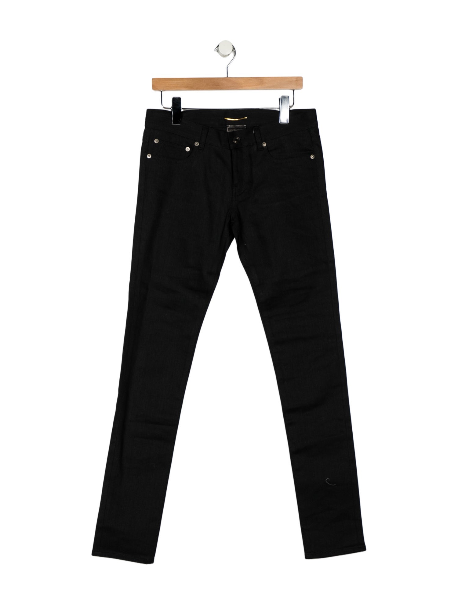 Saint Laurent High-Rise Skinny Leg Jeans