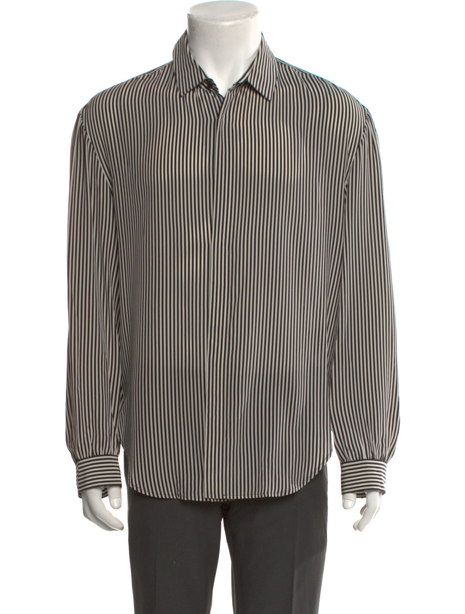 Saint Laurent 2022 Stripe Print Shirt