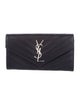 Saint Laurent 2018 Monogram Chevron Matelassé Large Envelope Flap Wallet