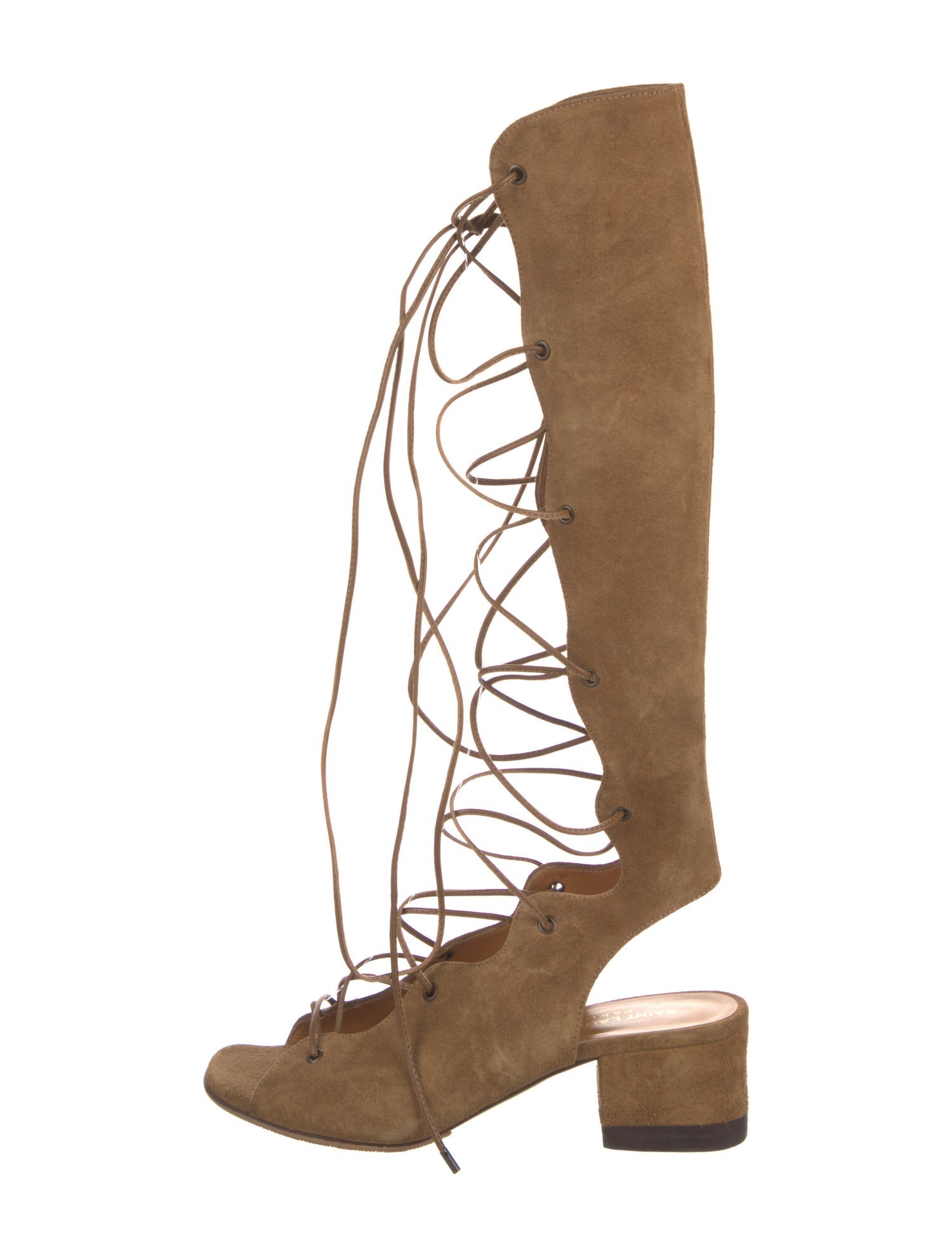 Saint Laurent Suede Gladiator Sandals