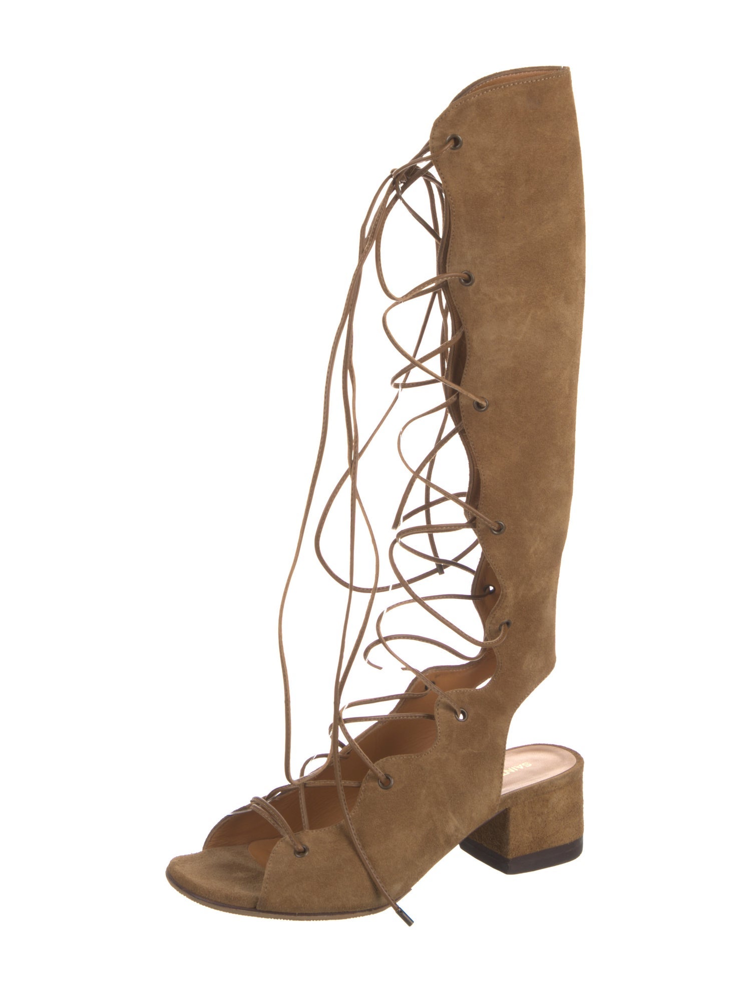 Saint Laurent Suede Gladiator Sandals