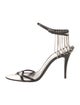 Saint Laurent Leather Chain-Link Accents Sandals