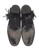 Saint Laurent Suede Fringe Trim Accent Boots