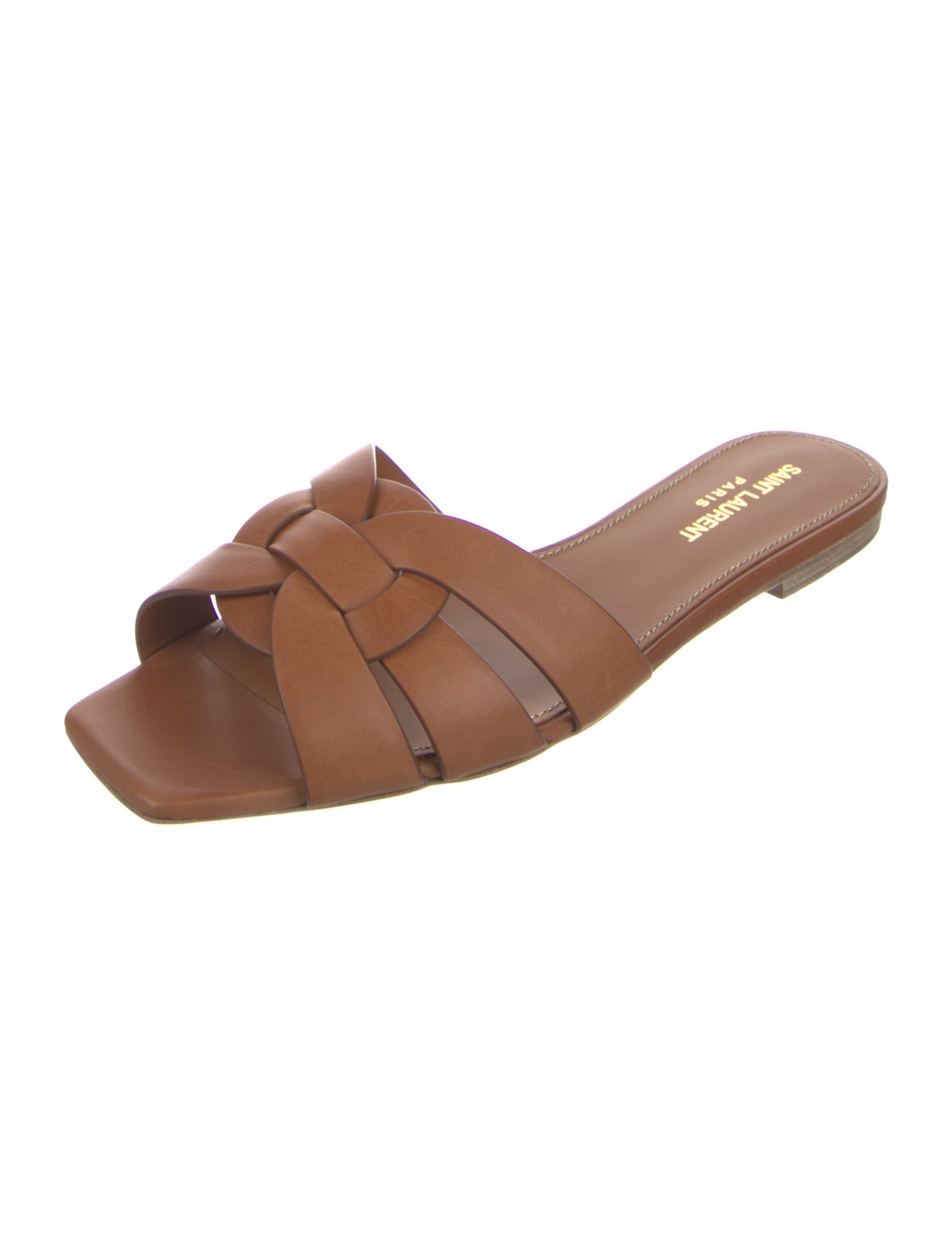 Saint Laurent Leather Slides w/ Tags