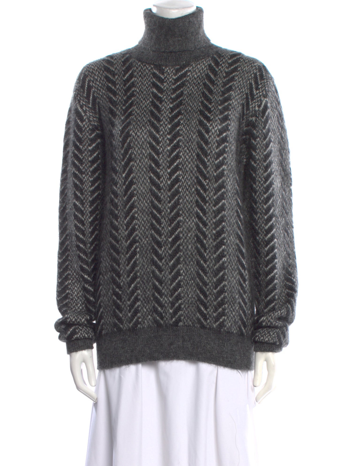 Saint Laurent Mohair Printed Sweater