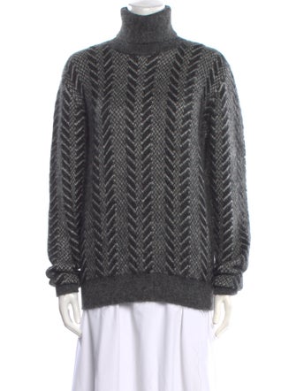 Saint Laurent Mohair Printed Sweater
