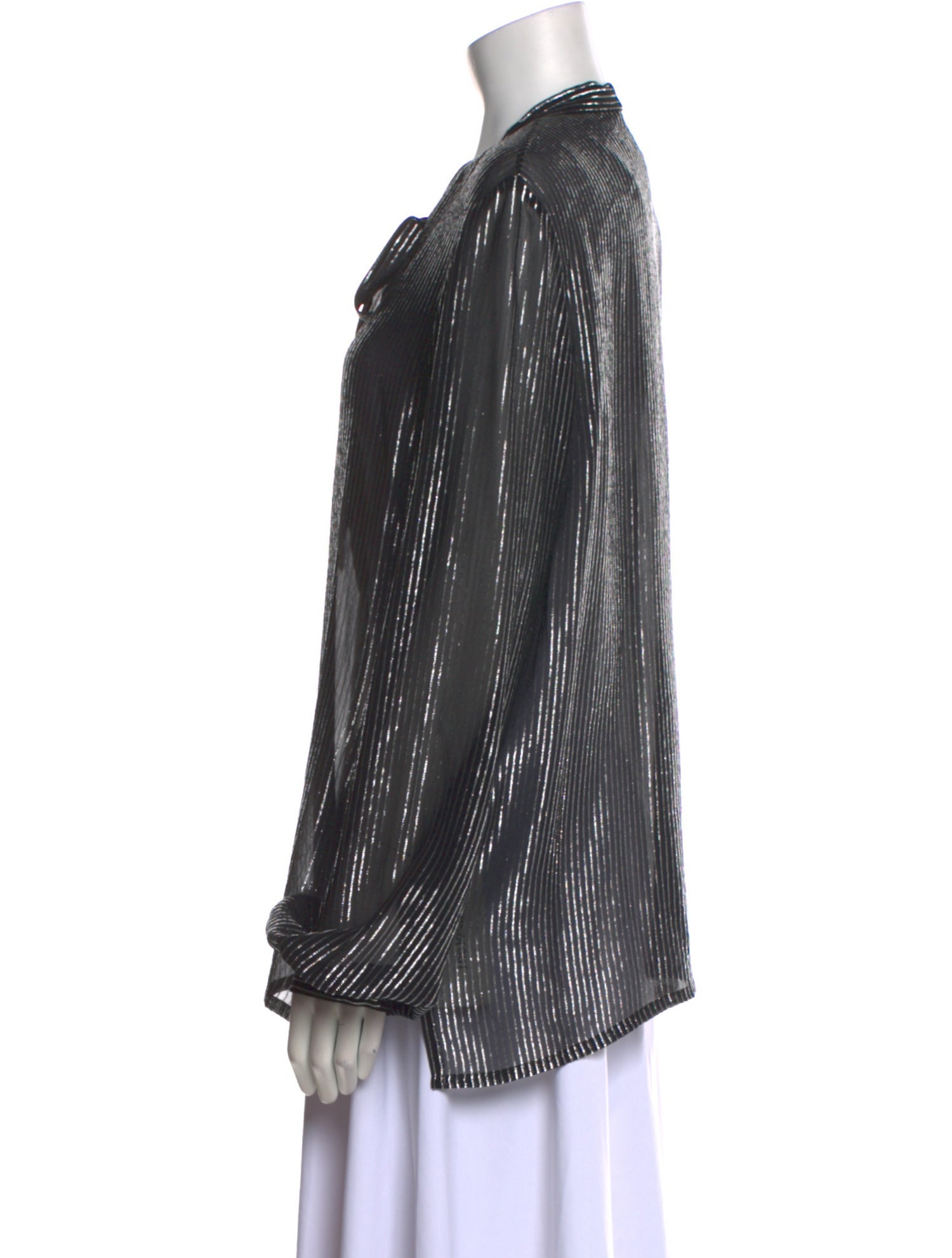 Saint Laurent Silk Long Sleeve Blouse w/ Tags