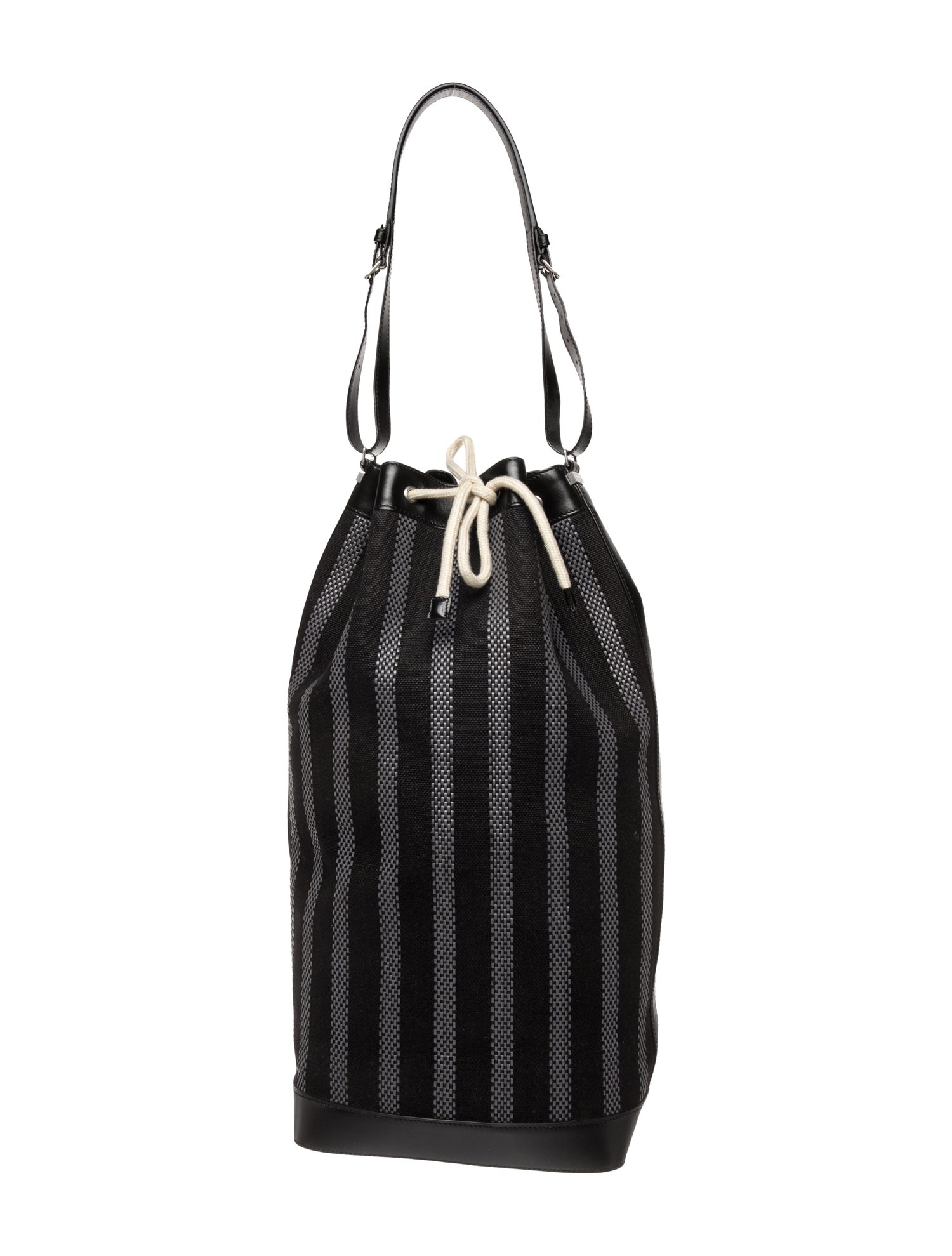 Saint Laurent Canvas Long Bucket Bag 2022