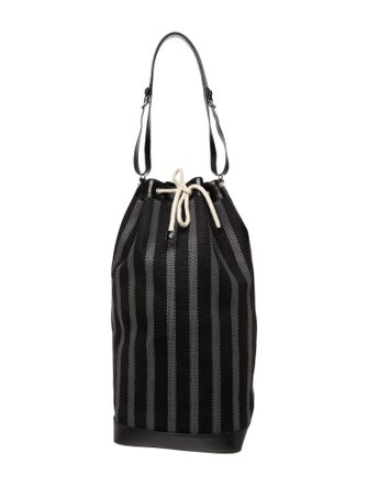 Saint Laurent Canvas Long Bucket Bag 2022