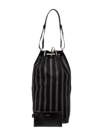 Saint Laurent Canvas Long Bucket Bag 2022