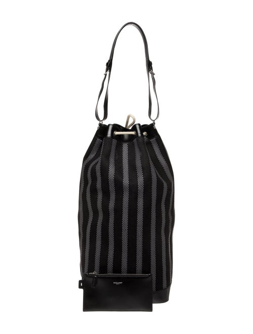 Saint Laurent Canvas Long Bucket Bag 2022