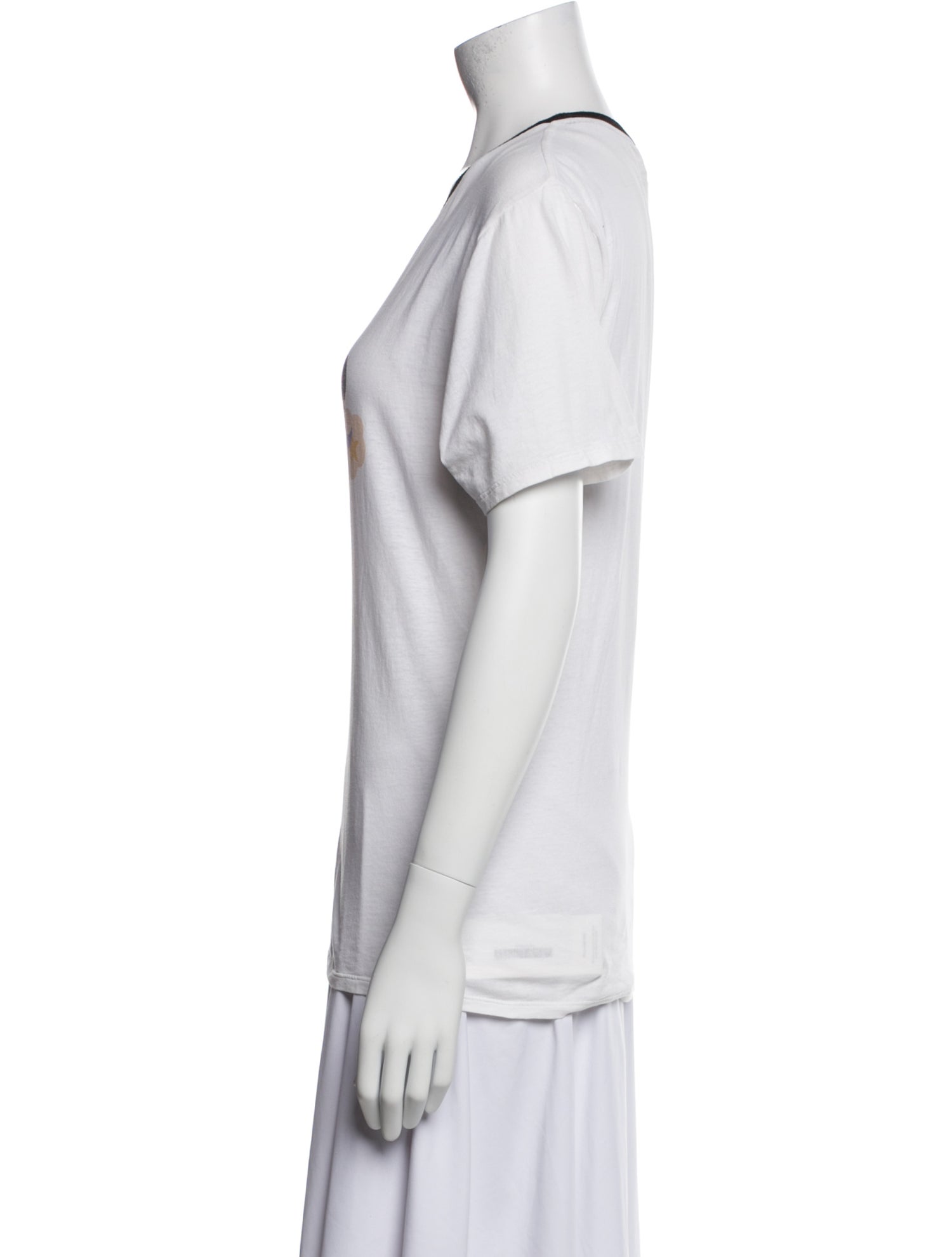 Saint Laurent Graphic Print Crew Neck T-Shirt