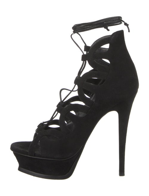 Saint Laurent Suede Gladiator Sandals